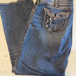 Silver Suki Flap Jeans 24W